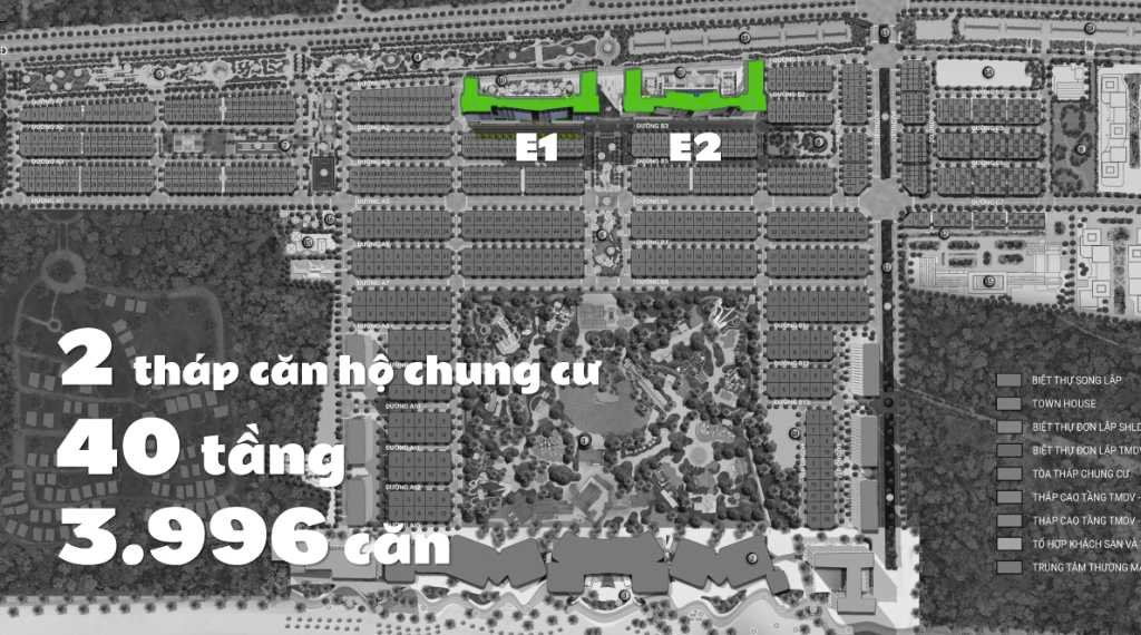 2 tháp căn hộ chung cư Sun Blanca City